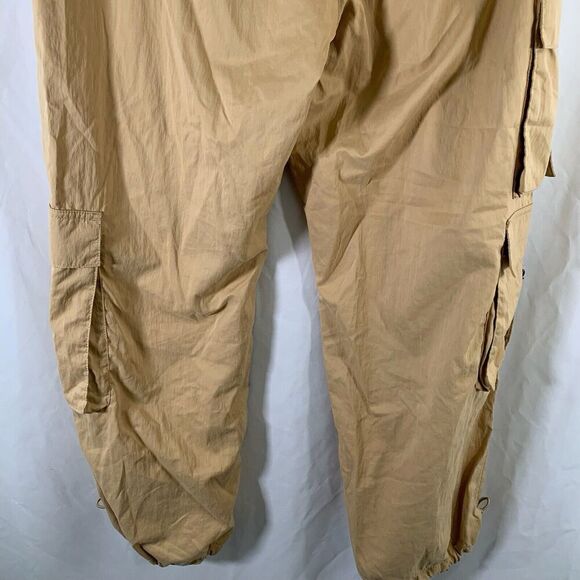 C&C California Cargo Joggers Women's Large Yellow Pull On Drawstring Nylon Blend - Picture 9 of 9